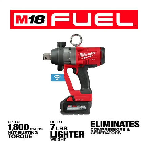 Milwaukee 2867-22 M18 FUEL 1" HTIW w/ ONE-KEY Kit w/ (2) 8.0Ah Batteries