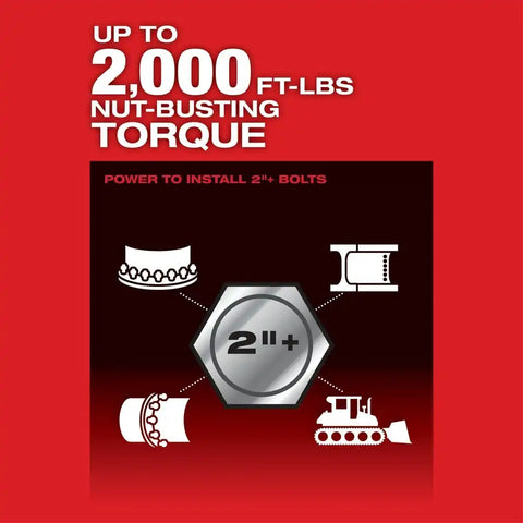 Milwaukee 2868-20 M18 FUEL 1" D-Handle High Torque Impact Wrench w/ ONE-KEY