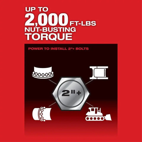 Milwaukee 2868-80 M18 FUEL 1" D Handle High Torque Impact Wrench with ONE KEY Reconditioned Bare Tool