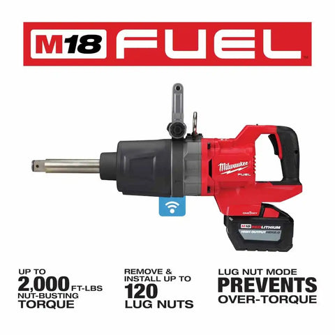Milwaukee  2869-22HD M18 FUEL™ 1" D-Handle Ext. Anvil High Torque Impact Wrench w/ ONE-KEY™