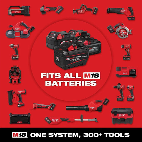 Milwaukee 2917-22HD M18 FUEL 1-9/16" SDS Max Rotary Hammer Kit with ONE KEY (2 Batteries, Charger)