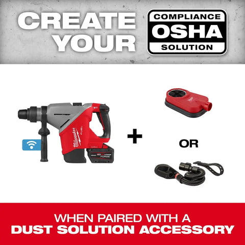 Milwaukee 2918-22HD M18 FUEL 1-3/4" SDS MAX Rotary Hammer Kit with ONE-KEY (2 Batteries, Charger)