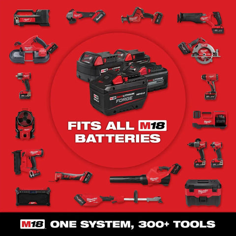 Milwaukee 2918-22HD M18 FUEL 1-3/4" SDS MAX Rotary Hammer Kit with ONE-KEY (2 Batteries, Charger)