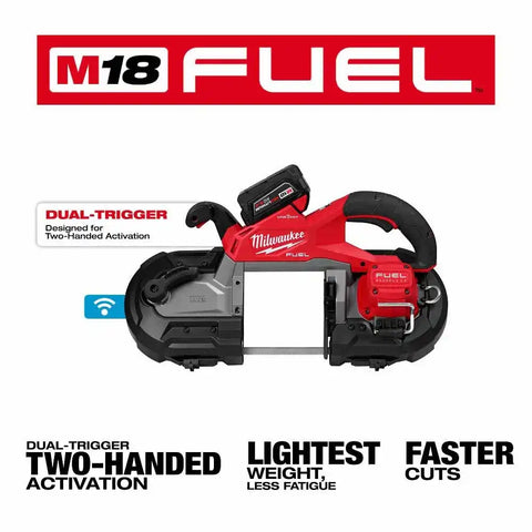 Milwaukee 2929S-22 M18 FUEL Dual Trigger Deep Cut Band Saw Kit