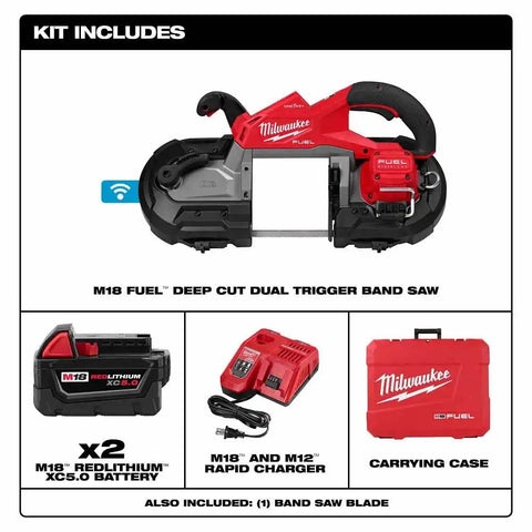Milwaukee 2929S-22 M18 FUEL Dual Trigger Deep Cut Band Saw Kit