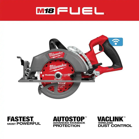 Milwaukee 2931-20 M18 FUEL 7-1/4" Rear Handle Circular Saw with ONE-KEY Tool Only
