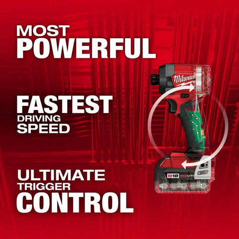 Milwaukee 2953-22 M18 FUEL 1/4" Hex Impact Driver Kit