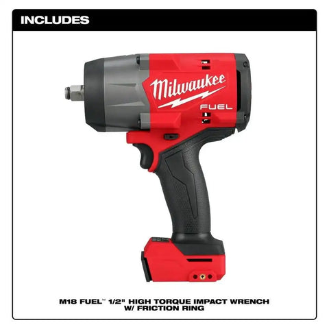 Milwaukee 2967-80 M18 FUEL 1/2" High Torque Impact Wrench with Friction Ring (Reconditioned)
