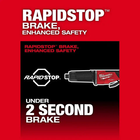 Milwaukee 2984-20 M18 FUEL Variable Speed, Braking Die Grinder, Paddle Switch w/ ONE-KEY