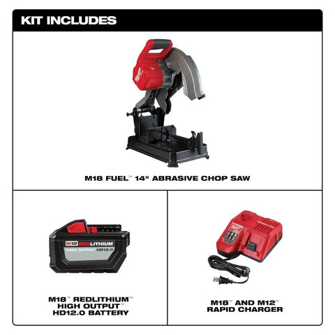 Milwaukee 2990-21HD M18 FUEL™ 14" Abrasive Chop Saw