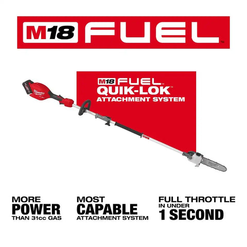 Milwaukee 3016-21PS M18 FUEL Pole Saw w/ QUIK-LOK Kit