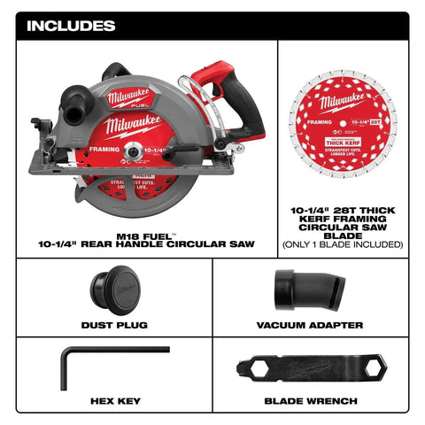 Milwaukee 3026-20 M18 FUEL 10-1/4" Rear Handle Circular Saw