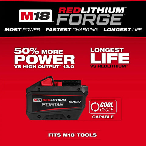 Milwaukee 3026-21HD M18 FUEL 10-1-4" Rear Handle Circular Saw Kit with Rapid Charger (12.0Ah Battery)