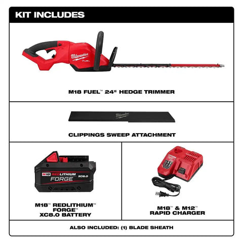 Milwaukee 3033-21 M18 FUEL 24" Hedge Trimmer Kit