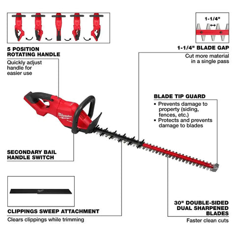 Milwaukee 3034-20 M18 FUEL 30" Hedge Trimmer
