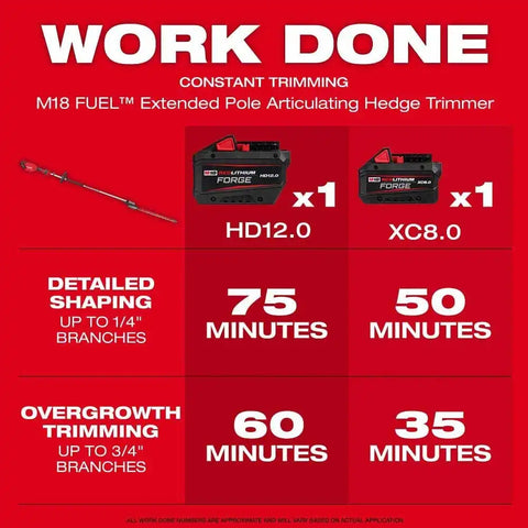 Milwaukee 3035-20 M18 FUEL Extended Pole Articulating Hedge Trimmer