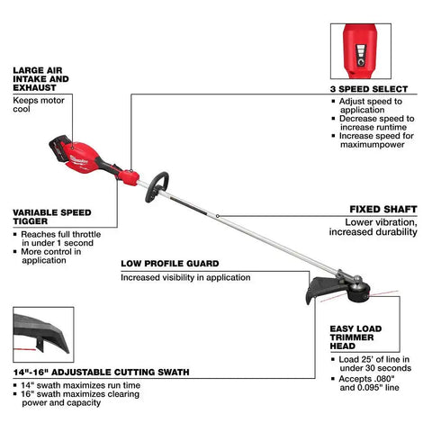 Milwaukee 3046-21HD M18 FUEL  16" String Trimmer Kit