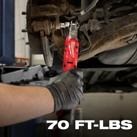 Milwaukee 3053-21 M12 FUEL 3/8 inch Cordless Ratchet Kit with Brushless Motor and 70 ft-lbs Torque (2.5Ah Battery)