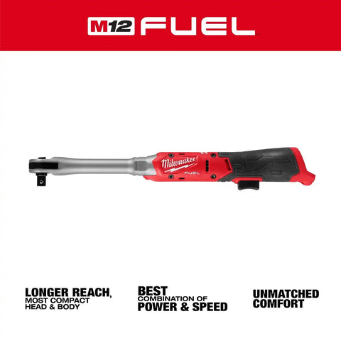 Milwaukee 3055-20 M12 FUEL Half" Extended Reach Cordless Ratchet (Tool Only)