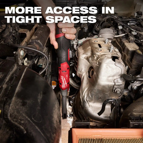 Milwaukee 3058-21 M12 FUEL 1/4" Extended Reach Ratchet Kit with 2.5Ah Battery and Charger