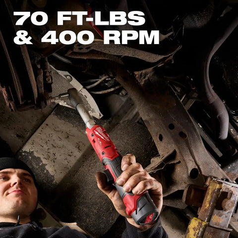 Milwaukee 3059-21 M12 FUEL 3/8" Extended Reach Ratchet Kit with 2.5Ah Battery and Charger