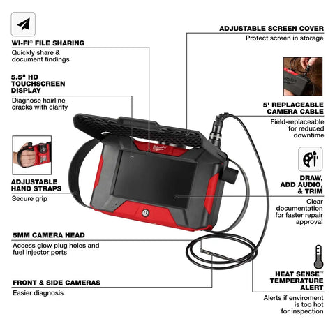 Milwaukee 3151-21 M12 Auto Shop Borescope with Wi-Fi File Sharing Kit