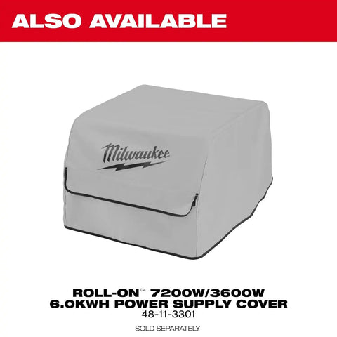 Milwaukee 3301R ROLL-ON 7200W 3600W 6.0kWh Portable Power Supply with Integrated Battery