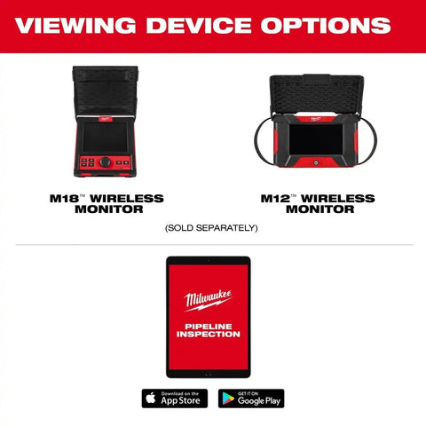 Milwaukee 3318-22B M12 85’ High Flex Compact Inspection Camera Kit