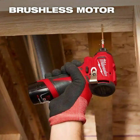 Milwaukee 3450-22 M12 Subcompact Brushless 1/4" Hex Impact Driver Kit