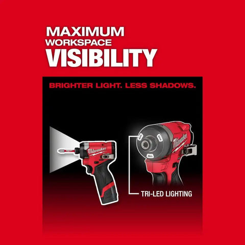 Milwaukee 3453-21 M12 FUEL Impact Driver 1 Battery Kit