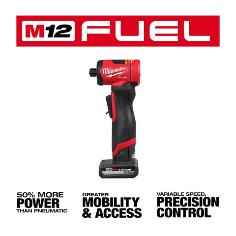 Milwaukee 3485-22 M12 FUEL 1/4" Right Angle Die Grinder Kit