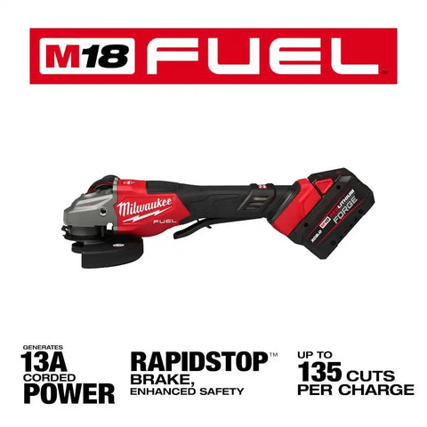 Milwaukee 3670-22 M18 FUEL 4-1/2"-6" Braking Grinder, Paddle Switch Kit