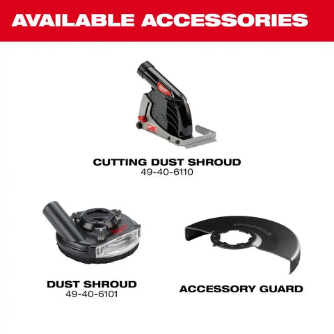 Milwaukee 3670-22 M18 FUEL 4-1/2"-6" Braking Grinder, Paddle Switch Kit