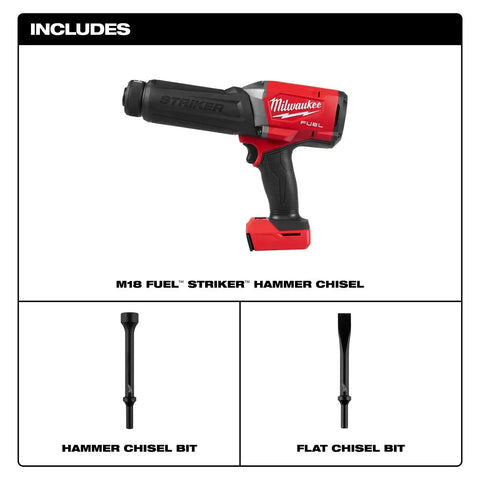 Milwaukee 3771-20 M18 FUEL Striker 0.401" Round Shank Cordless Hammer Chisel