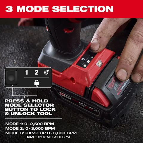 Milwaukee 3771-20 M18 FUEL Striker 0.401" Round Shank Cordless Hammer Chisel