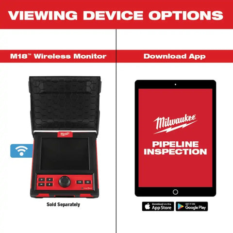 Milwaukee 3972-22 M18 100' Flexible Modular Pipeline Inspection System
