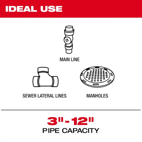 Milwaukee 3976-22 M18 325' Stiff Modular Pipeline Inspection System