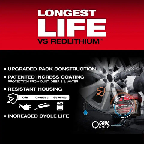 Milwaukee 48-11-1883 M18 REDLITHIUM FORGE XC8.0 8.0Ah Battery Pack (10 Pack)