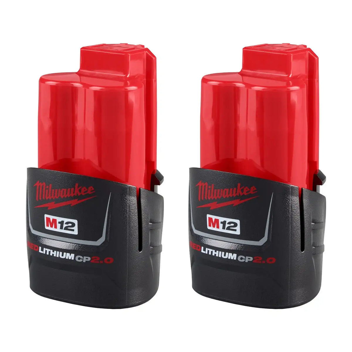 Milwaukee 48-11-2422 M12 REDLITHIUM CP2.0 Compact Battery (2 Pack)