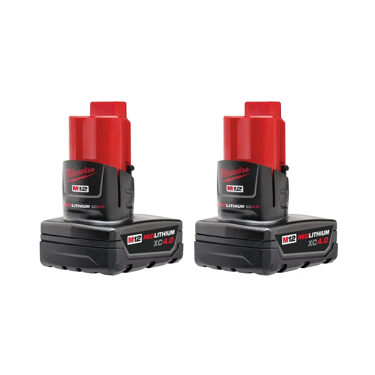 Milwaukee 48-11-2442 M12 REDLITHIUM XC4.0 Extended Capacity Li-Ion Battery Two Pack (2 Pack)