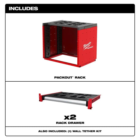 Milwaukee 48-21-8000 PACKOUT Rack Modular Storage System