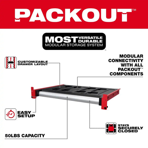 Milwaukee 48-21-8040 PACKOUT Rack Drawer for Modular Storage System