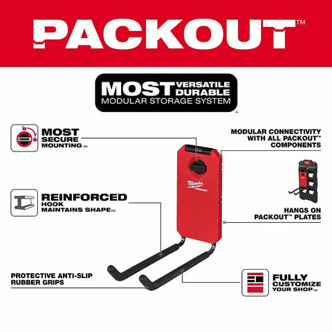 Milwaukee 48-22-8330 PACKOUT Shop Storage 9" Straight Hook