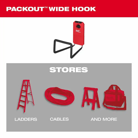 Milwaukee 48-22-8332 PACKOUT Shop Storage Wide Hook