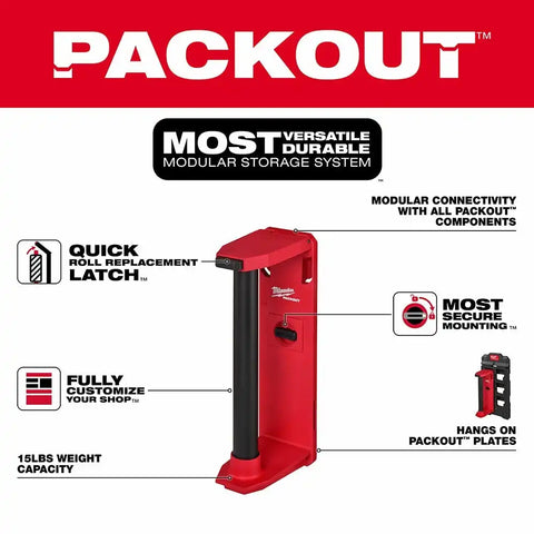 Milwaukee 48-22-8337 PACKOUT Shop Storage Roll Holder