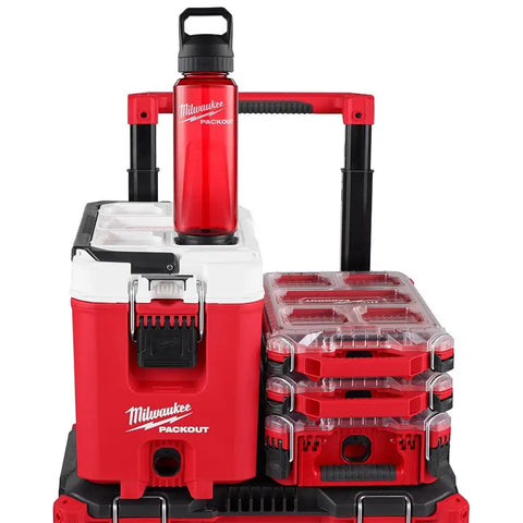 Milwaukee 48-22-8372R PACKOUT 34oz Bottle with Chug Lid - Red