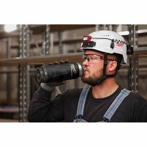 Milwaukee 48-22-8396R PACKOUT 24oz Insulated Bottle with Chug Lid - Red