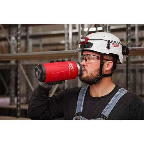 Milwaukee 48-22-8397R PACKOUT 36oz Insulated Bottle with Chug Lid - Red