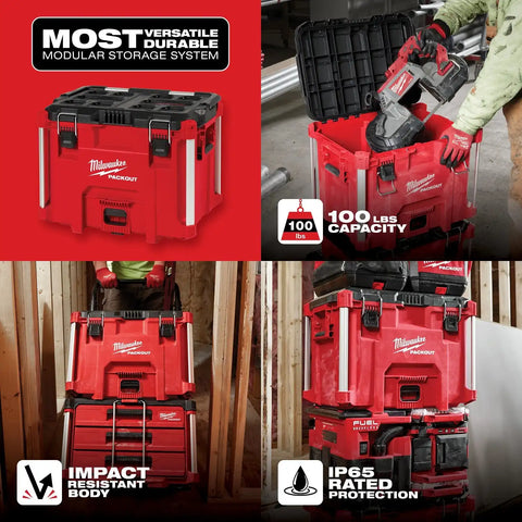 Milwaukee 48-22-8423 PACKOUT XL Tool Box 22.6 in. W x 16.46 in. L x 17.95 in. H