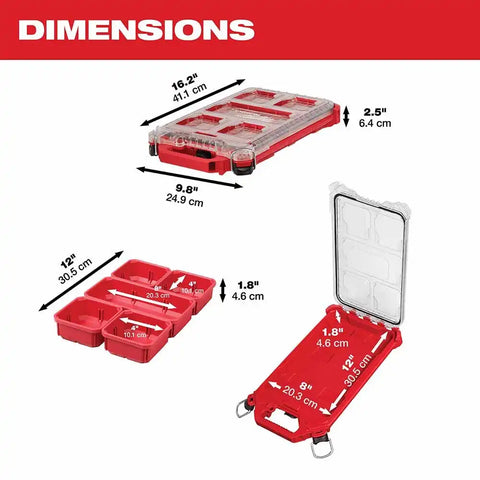 Milwaukee 48-22-8436 PACKOUT Compact Low-Profile Organizer